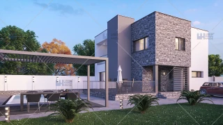 Proiect casa Cubiqa cu lift si piscina Clinceni - Ilfov Proiect casa Cubiqa cu lift si piscina Clinceni - Ilfov